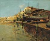 GIORDANO Felice Barche Sulla Spiaggia GIORDANO Felice Barche Sulla Spiaggia