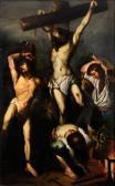 GIORDANO Luca Christus Am Kreuz Zwischen Einem Schächer Und Einem Jungen Folterknecht GIORDANO Luca Christus Am Kreuz Zwischen Einem Schächer Und Einem Jungen Folterknecht