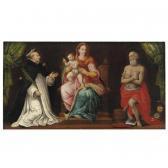 GIOVANNI ANGELO DOLCE Madonna Col Bambino Tra San Pietro Martire E San Gerolamo GIOVANNI ANGELO DOLCE Madonna Col Bambino Tra San Pietro Martire E San Gerolamo