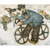 GIRARD Georges Le Jeune Homme Et L′ Oiseau GIRARD Georges Le Jeune Homme Et L′ Oiseau