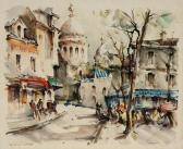 GIRARD Marius View Of Montmartre, View Of Notre Dame GIRARD Marius View Of Montmartre, View Of Notre Dame