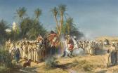 GIRARDET Eugene French Celebration In Biskra GIRARDET Eugene French Celebration In Biskra