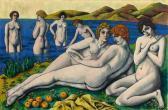 GIRIEUD Pierre Paul „grand Lesbos“ / „baigneuses“ GIRIEUD Pierre Paul „grand Lesbos“ / „baigneuses“