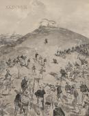 GLACKENS William James The Attack On The Blockhouse At El Caney Or The Charge At El Caney GLACKENS William James The Attack On The Blockhouse At El Caney Or The Charge At El Caney