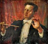 glaudans pavils Conductor Leonid Vīgners Portrait glaudans pavils Conductor Leonid Vīgners Portrait