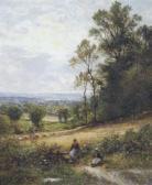 GLENDENING Alfred, Snr. Harvest Time, Near Dorking GLENDENING Alfred, Snr. Harvest Time, Near Dorking