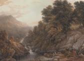 GLOVER John A Waterfall Between Llanrwst And Conway, North Wales GLOVER John A Waterfall Between Llanrwst And Conway, North Wales
