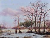 GOBELL Gerrit Hendrik A Snow Covered Winter Landscape GOBELL Gerrit Hendrik A Snow Covered Winter Landscape