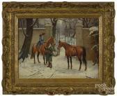 GODWIN Alexander Winter Landscape With A Couple GODWIN Alexander Winter Landscape With A Couple