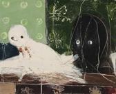 GODWIN PETER Small Owl And Mask GODWIN PETER Small Owl And Mask