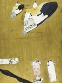 GOEDHALS Neil Collage On Gold Background GOEDHALS Neil Collage On Gold Background