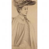 GOENEUTTE Norbert Portrait De Reine Goeneutte, Sur De L'artiste GOENEUTTE Norbert Portrait De Reine Goeneutte, Sur De L'artiste