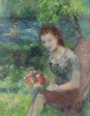 GOERG Edouard Joseph "dans Le Jardin". GOERG Edouard Joseph "dans Le Jardin".