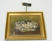 goetschel m. Still Life Depicting Daisies In A Basket goetschel m. Still Life Depicting Daisies In A Basket