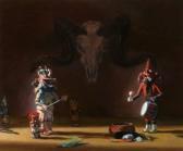 GOETZ Richard Vernon Still Life Of Mud Head And Ram GOETZ Richard Vernon Still Life Of Mud Head And Ram