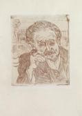 GOGH van Vincent Homme À La Pipe: Portrait Du Docteur Gachet. GOGH van Vincent Homme À La Pipe: Portrait Du Docteur Gachet.