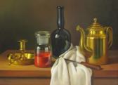 GOMBAR Andras Still Life Brass And Glassware GOMBAR Andras Still Life Brass And Glassware