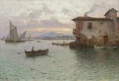 GOMEZ GIL Guillermo Fishing Village At Sunset GOMEZ GIL Guillermo Fishing Village At Sunset