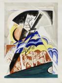 GONCHAROVA Nataliia Sergeevna Composition Aux Arbres GONCHAROVA Nataliia Sergeevna Composition Aux Arbres