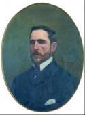 GONZALEZ DE AGREDA Manuel Retrato De Caballero Con Pañuelo Blanco GONZALEZ DE AGREDA Manuel Retrato De Caballero Con Pañuelo Blanco
