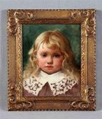 GONZALEZ MENDEZ Manuel Retrato De La Niña Jeane Oswall GONZALEZ MENDEZ Manuel Retrato De La Niña Jeane Oswall