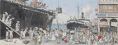 GOODALL John Strickland Disembarking At Bombay GOODALL John Strickland Disembarking At Bombay