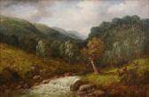GOODMAN Marian Landscape With Waterfall And Deer In A Woodlandclearing GOODMAN Marian Landscape With Waterfall And Deer In A Woodlandclearing