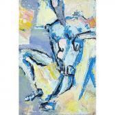 GORDON Hortense C. Mattice Seated Figure In Blue GORDON Hortense C. Mattice Seated Figure In Blue