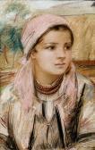 GORSKI Stanislaw Portret Młodej Góralki GORSKI Stanislaw Portret Młodej Góralki