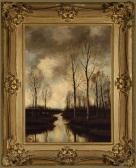 GORTER Arnold Marc Stream In A Winter Landscape GORTER Arnold Marc Stream In A Winter Landscape