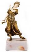 GORY Affortunato Sculpture Chryséléphantine Représentant Une Danseuse Orientale GORY Affortunato Sculpture Chryséléphantine Représentant Une Danseuse Orientale
