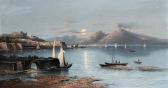 GOULD R The Bay Of Naples And Vesuvius In Moonlight GOULD R The Bay Of Naples And Vesuvius In Moonlight