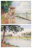GRÉGOIRE Paul Lavandières En Bord De Loire GRÉGOIRE Paul Lavandières En Bord De Loire