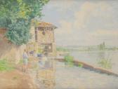 GRÉGOIRE Paul Paysage À La Rivière GRÉGOIRE Paul Paysage À La Rivière