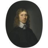 GRACHT van der Jacobus A Bust Portrait Of A Gentleman In Black With A Lace Collar GRACHT van der Jacobus A Bust Portrait Of A Gentleman In Black With A Lace Collar