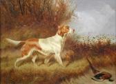 GRAEME Colin A Red And White Setter With A Dead Pheasant In A Landscape GRAEME Colin A Red And White Setter With A Dead Pheasant In A Landscape