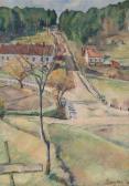 GRANDE Severin Landskap Med Gård GRANDE Severin Landskap Med Gård