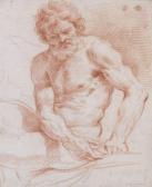 GRAZIANI Ercole Etude D'homme Assis GRAZIANI Ercole Etude D'homme Assis