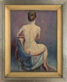 GREENE LYN A Seated Female Nude GREENE LYN A Seated Female Nude