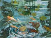 GREENE Millie Koi Fish In A Pond GREENE Millie Koi Fish In A Pond
