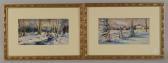 GREENLEAF Jacob I. Two Winter Scenes GREENLEAF Jacob I. Two Winter Scenes