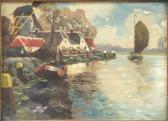 GREENSTEIN M. M. Sailboat Salong The Shore GREENSTEIN M. M. Sailboat Salong The Shore