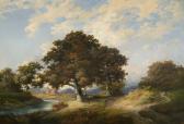 GREFE Conrad "romantische Herbstlandschaft" Mit Figurenstaffage GREFE Conrad "romantische Herbstlandschaft" Mit Figurenstaffage