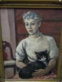 GREG Barbara Self-portrait With Cat GREG Barbara Self-portrait With Cat
