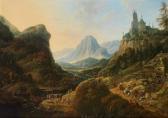 GRIFFIER Jan I An Ideal Rhine Landscape With An Elevated Castle GRIFFIER Jan I An Ideal Rhine Landscape With An Elevated Castle