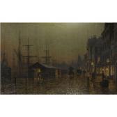 GRIMSHAW Arthur Edmund Dock Scene, Glasgow GRIMSHAW Arthur Edmund Dock Scene, Glasgow