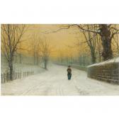 GRIMSHAW Arthur Edmund Winter At Stapleton Park, Pontefract GRIMSHAW Arthur Edmund Winter At Stapleton Park, Pontefract