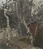 GUANZHONG WU Path At The Birch Grove GUANZHONG WU Path At The Birch Grove