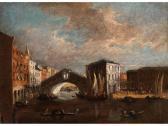 GUARDI Francesco Ansicht Von Venedig, Blick Auf Den Canal Grande Mit Der Rialtobrücke Und Dem Palazzo Dei Camerlenghi GUARDI Francesco Ansicht Von Venedig, Blick Auf Den Canal Grande Mit Der Rialtobrücke Und Dem Palazzo Dei Camerlenghi
