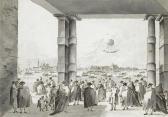 GUARDI Giacomo The Ascent Of A Balloon From The Giudecca Canal GUARDI Giacomo The Ascent Of A Balloon From The Giudecca Canal